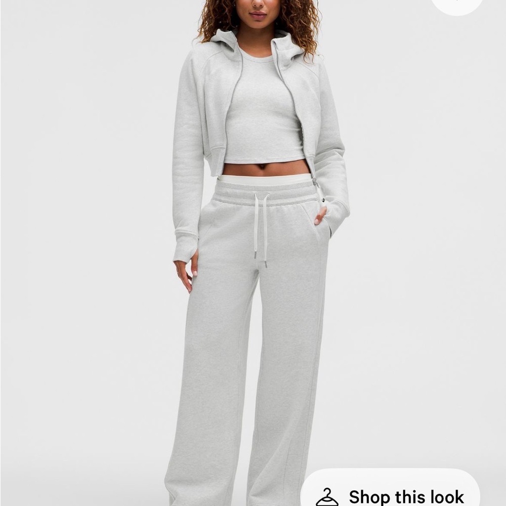 ISO Lululemon Athletica Scuba Mid-Rise Wide-Leg Pant